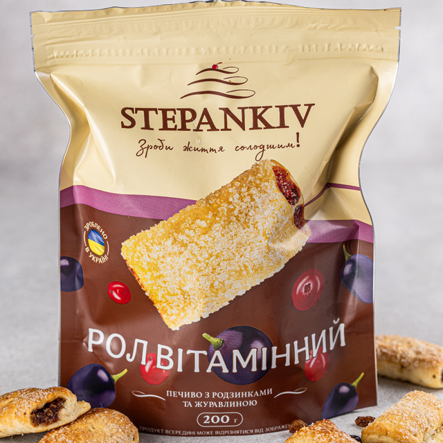 Печиво РОЛ  ВІТАМІННИЙ, 0,2 кг